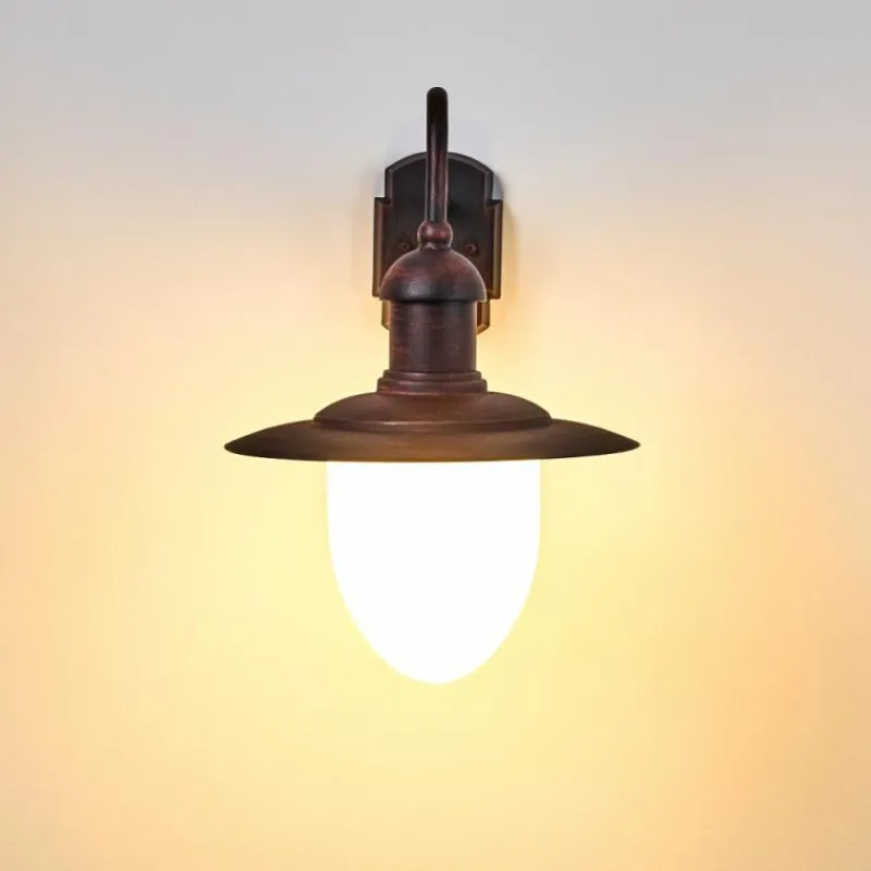 hofstein Applique murale d'extérieur Lucide ARUBA Brun, Rouille, 1 lumière