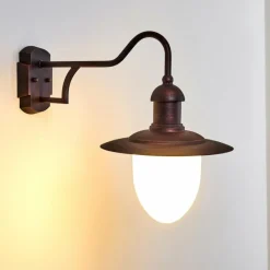 hofstein Applique murale d'extérieur Lucide ARUBA Brun, Rouille, 1 lumière