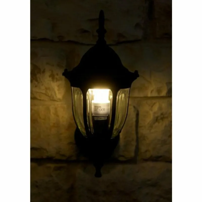 Luminaires Rabalux Applique murale d'extérieur Rabalux Milano Noir, Transparent, 1 lumière