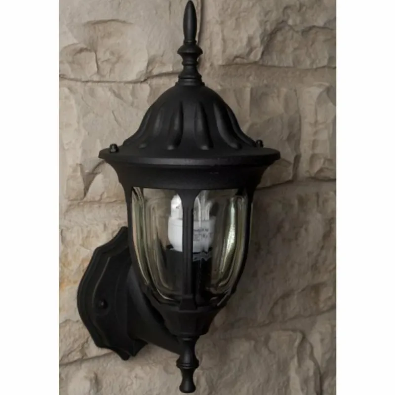 Luminaires Rabalux Applique murale d'extérieur Rabalux Milano Noir, Transparent, 1 lumière