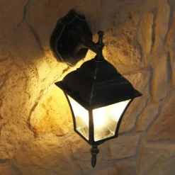 Luminaires Rabalux Applique murale d'extérieur Rabalux Toscana Noir