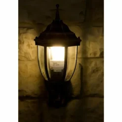 Lampes Dorées-Luminaires Rabalux Applique murale d'extérieur Rabalux Nizza Or, Laiton, Transparent