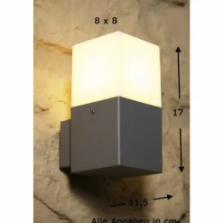 Luminaires Trio Applique murale d'extérieur Trio HUDSON Acier inoxydable, 1 lumière