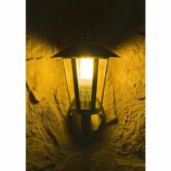 hofstein Applique murale d'extérieur Moskau Acier inoxydable, Transparent, 1 lumière