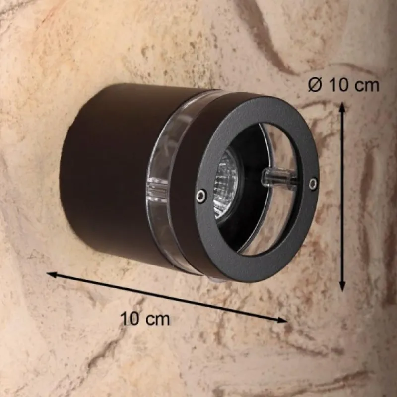 Luminaires Lutec Applique murale d'extérieur LED Lutec FOCUS Anthracite, 1 lumière