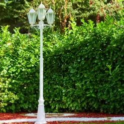 Luminaires Rustiques-hofstein Applique murale d'extérieur LED Lutec FOCUS Blanc, 3 lumières