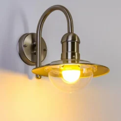 hofstein Applique murale d'extérieur Elima Acier inoxydable, 1 lumière