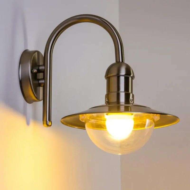 hofstein Applique murale d'extérieur Elima Acier inoxydable, 1 lumière