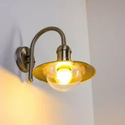 hofstein Applique murale d'extérieur Elima Acier inoxydable, 1 lumière