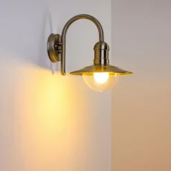 hofstein Applique murale d'extérieur Elima Acier inoxydable, 1 lumière