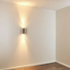 hofstein Applique murale d'extérieur Malaga Acier inoxydable, 2 lumières