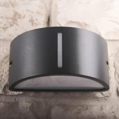 Luminaires Lutec Applique murale d'extérieur LUTEC BONN Anthracite, 1 lumière