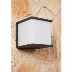 Luminaires Lutec Applique murale d'extérieur LUTEC CUBE Anthracite, 1 lumière