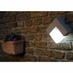 Luminaires Lutec Applique murale d'extérieur LUTEC GEOMETRY Argenté, 1 lumière