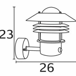 Luminaires Nordlux Applique murale d'extérieur Nordlux VEJERS Noir, 1 lumière, Détecteur de mouvement