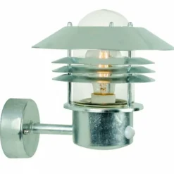 Luminaires Nordlux Applique murale d'extérieur Nordlux VEJERS Zingué, 1 lumière, Détecteur de mouvement