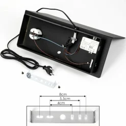 hofstein Applique murale Diamoukope Noir, 1 lumière