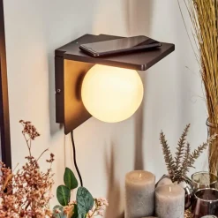 hofstein Applique murale Diamoukope Noir, 1 lumière