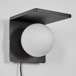 hofstein Applique murale Diamoukope Noir, 1 lumière