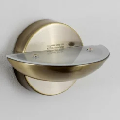 hofstein Applique murale Dominical LED Laiton, 2 lumières