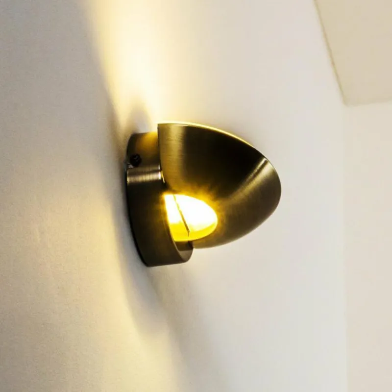 hofstein Applique murale Dominical LED Laiton, 2 lumières