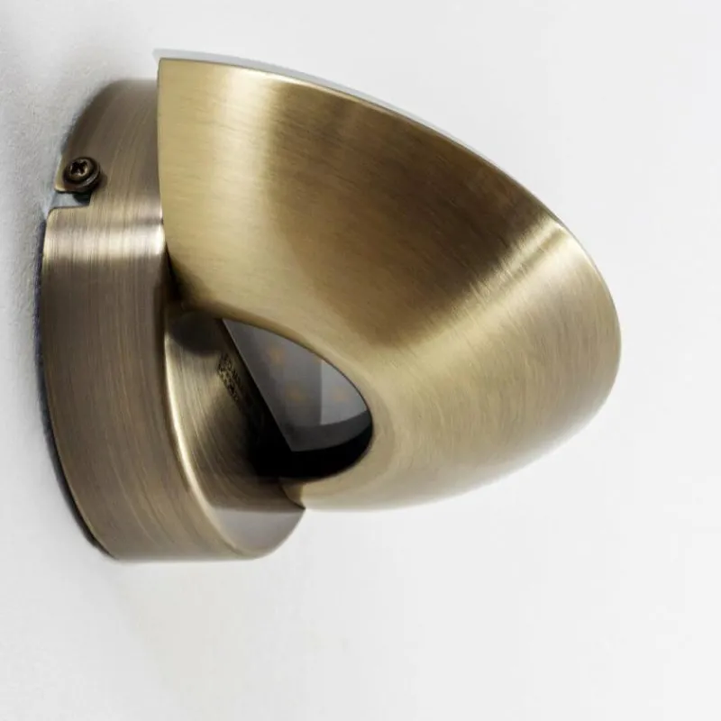 hofstein Applique murale Dominical LED Laiton, 2 lumières