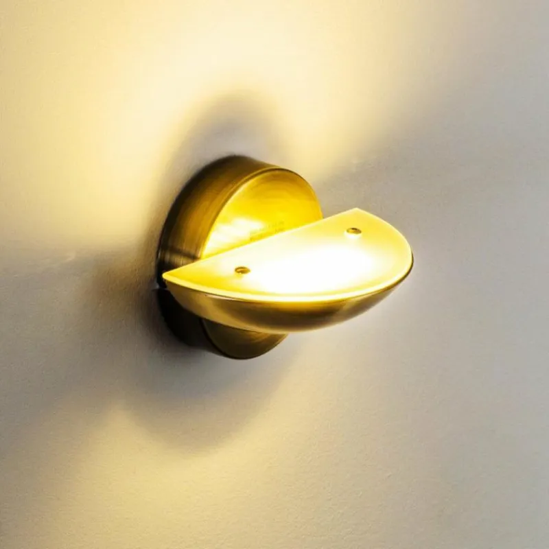 hofstein Applique murale Dominical LED Laiton, 2 lumières