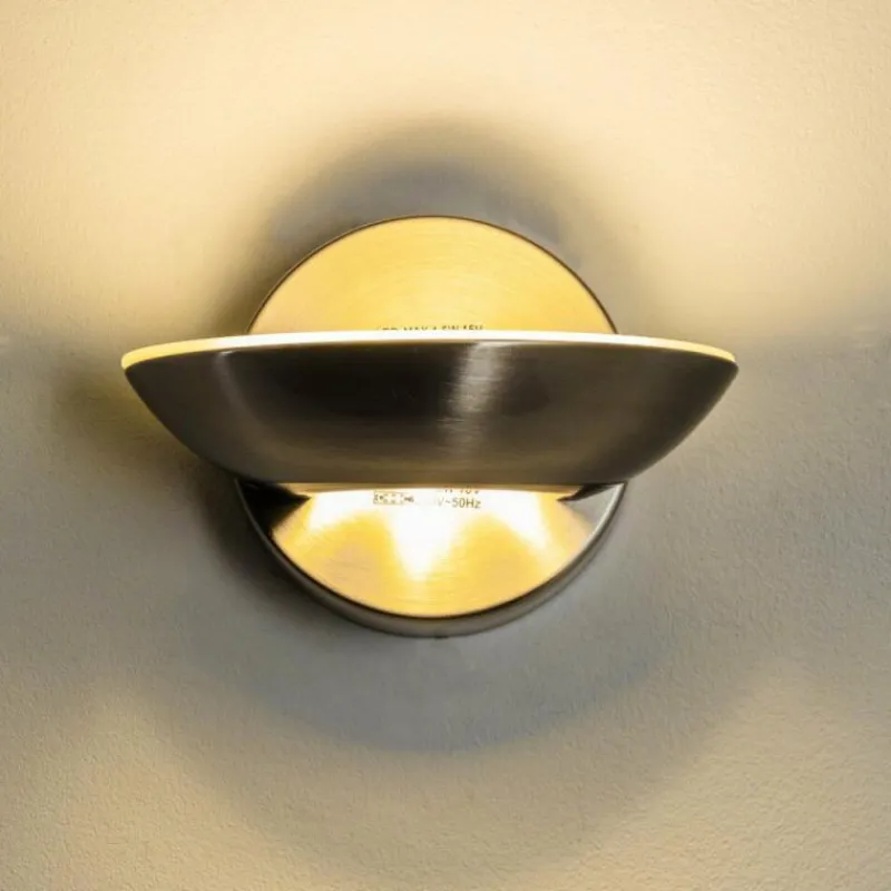 hofstein Applique murale Dominical LED Nickel mat, 2 lumières