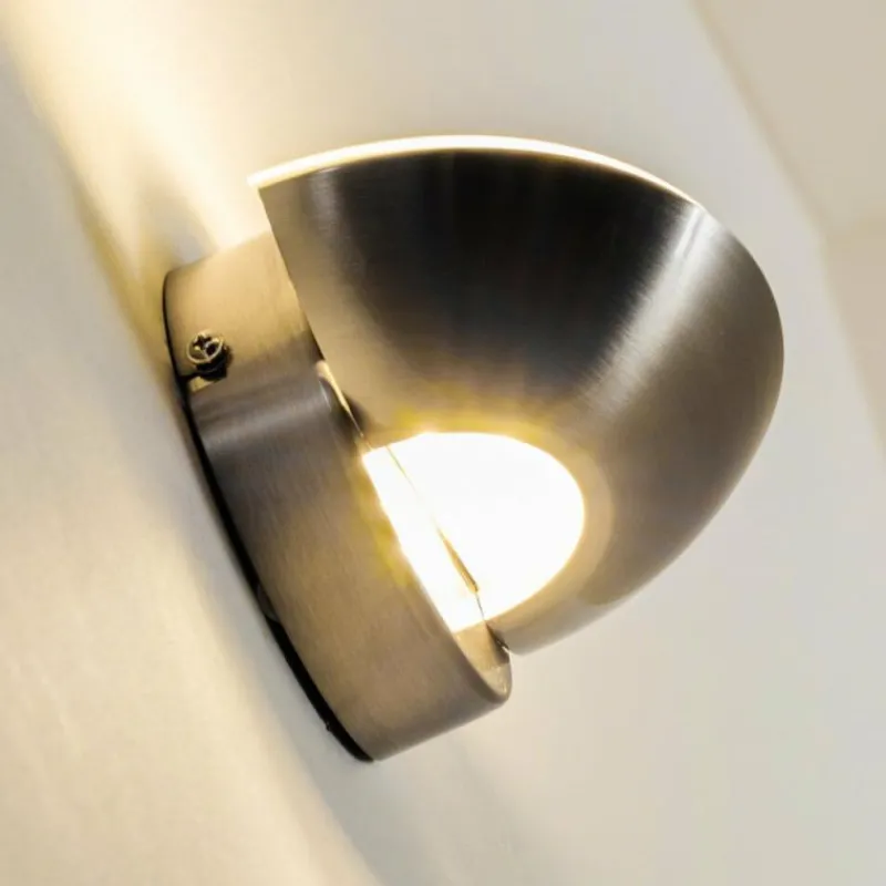 hofstein Applique murale Dominical LED Nickel mat, 2 lumières