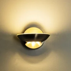 hofstein Applique murale Dominical LED Nickel mat, 2 lumières