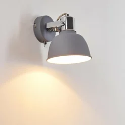 hofstein Applique murale Dompierre Gris, Blanc, 1 lumière* Appliques