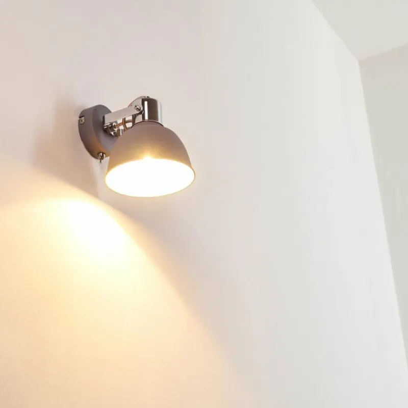 hofstein Applique murale Dompierre Gris, Blanc, 1 lumière* Appliques