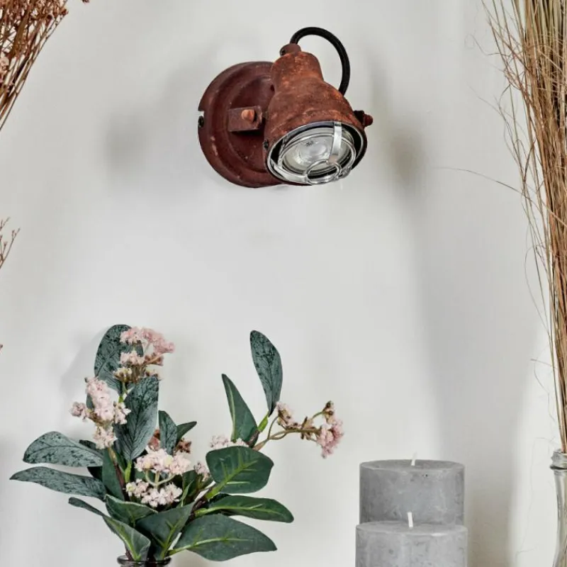 hofstein Applique murale Drobak Rouille, 1 lumière