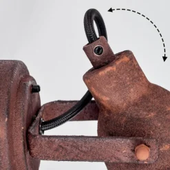 hofstein Applique murale Drobak Rouille, 1 lumière