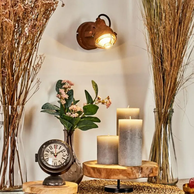 hofstein Applique murale Drobak Rouille, 1 lumière