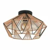 Style Boho-Chic-Luminaires Eglo Applique murale Eglo ADWICKLE Noir, 1 lumière