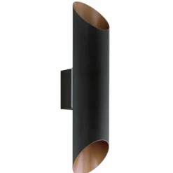 Luminaires Eglo Applique murale Eglo AGOLADA LED Cuivre, Noir, 2 lumières