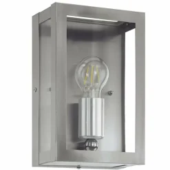 Luminaires Rustiques-hofstein Applique murale Eglo ALAMONTE Acier inoxydable, 1 lumière