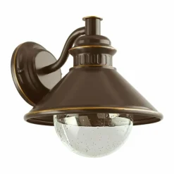 Luminaires Rustiques-Luminaires Eglo Applique murale Eglo ALBACETE Brun, Cuivre, 1 lumière