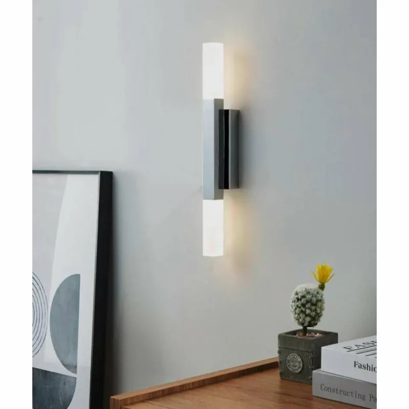 Luminaires Eglo Applique murale Eglo ALCUDIA LED Chrome, 2 lumières* Éclairage Led