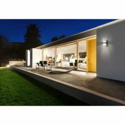 Luminaires Eglo Applique murale Eglo ATOLLARI LED Anthracite, 2 lumières, Détecteur de mouvement