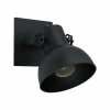 Lampes Industrielles-Luminaires Eglo Applique murale Eglo BARNSTAPLE Noir, 1 lumière