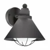 Lampes Vintages & Rétros-Luminaires Eglo Applique murale Eglo BARROSELA Noir, 1 lumière