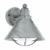 Luminaires Rustiques-Luminaires Eglo Applique murale Eglo BARROSELA Brun foncé, Argenté, 1 lumière