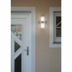 Luminaires Eglo Applique murale Eglo BEVERLY Acier inoxydable