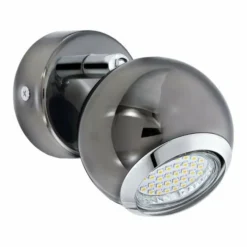 Suspension Verre Fumé-Luminaires Eglo Applique murale Eglo BIMEDA Nickel mat, 3 lumières