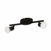 Luminaires Eglo Applique murale Eglo BUZZ-LED Noir, 2 lumières* Éclairage Led