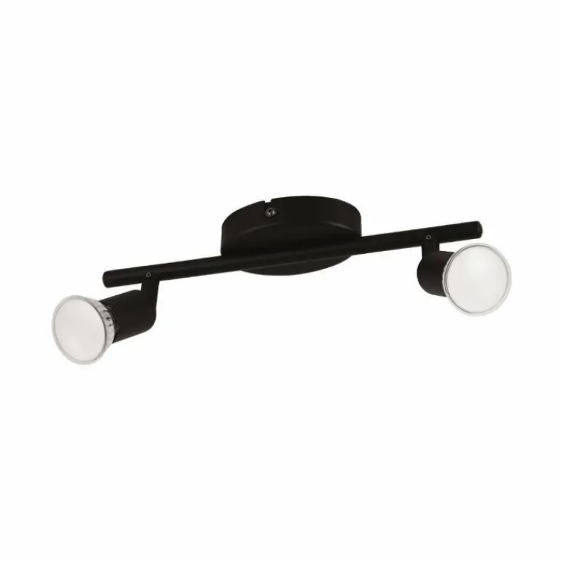 Luminaires Eglo Applique murale Eglo BUZZ-LED Noir, 2 lumières* Éclairage Led