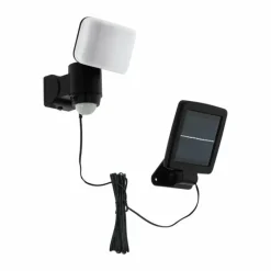 Luminaires Eglo Applique murale EGLO CASABAS LED Noir, 1 lumière, Détecteur de mouvement