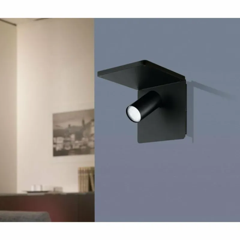 Luminaires Eglo Applique murale EGLO CIGLIE LED Noir, 1 lumière* Appliques
